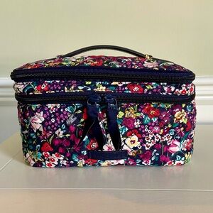 Vera Bradley Itsy Ditsy Floral Brush Up Cosmetic Case